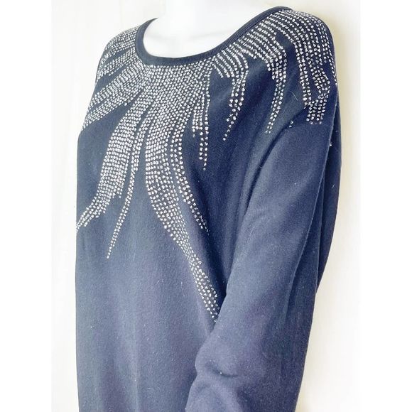 Vintage Plumo 1980's Glitter Sweater / Sweatshirt - Sz M - Picture 3 of 6